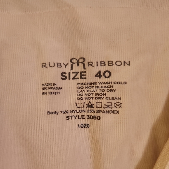 Ruby Ribbon Cream Demiette Bra - Picture 2 of 3